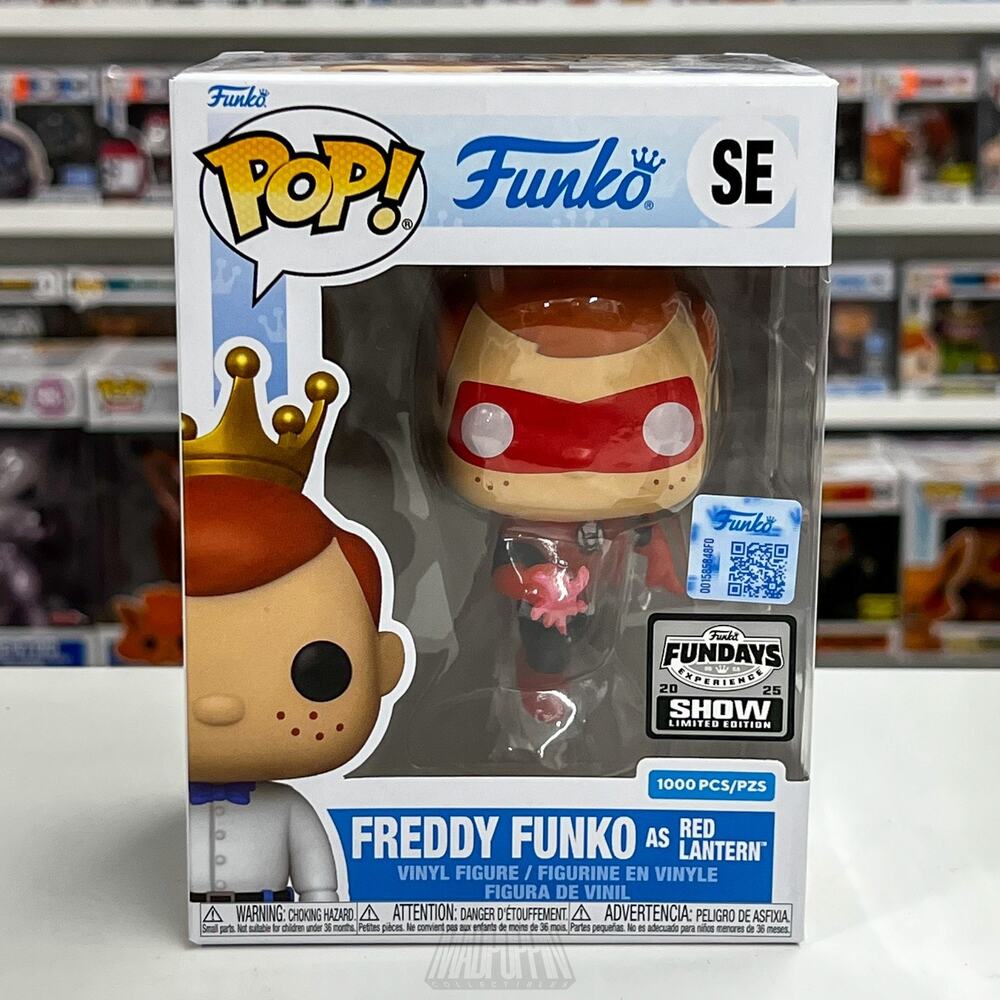 Funko Pop Fundays Freddy as Red Lantern Translucent 1000pcs DC Toy Vinyl Figure